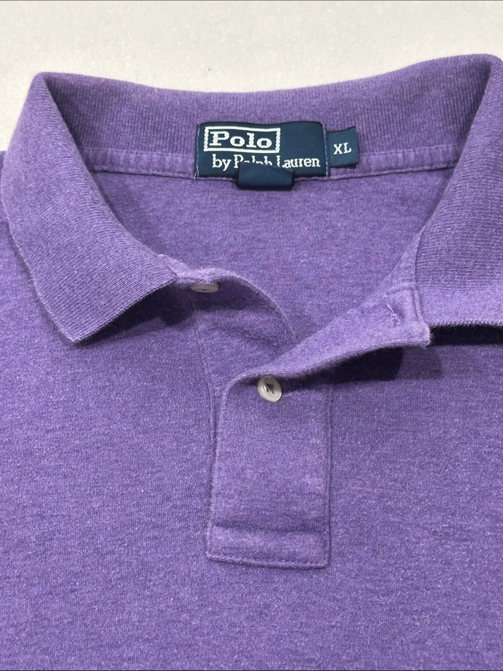 Polo by Ralph Lauren Men’s Purple Polo XL Shirt with Yellow Pony